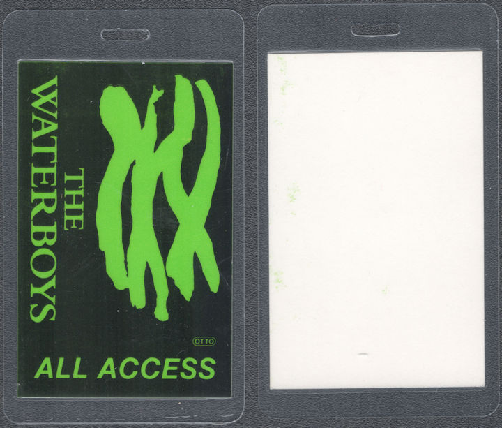 ##MUSICBP1952 - The Waterboys OTTO Laminated All Access Pass from the 1983 Waterboys Tour