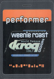 ##MUSICBP1637 - 2000 KROQ Weenie Roast OTTO Laminated Pass - Black Sabbath, Korn, Osbourne, Creed