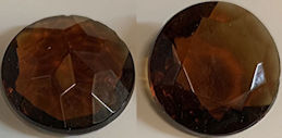 #BEADS0877 - Large 20mm Flat Back Deep Amber Rhinestone