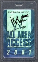 ##SP735 - Laminated OTTO All Area Access Pass for the World Wrestling Federation (WWF) from 2001