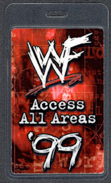 ##MUSICBP1197 - Laminated OTTO All Area Access Pass for the World Wrestling Federation (WWF) 1999
