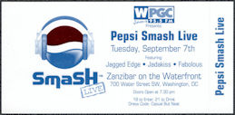 ##MUSICBPT0059 - 2004 Pepsi Smash Live OTTO Ticket for Jagged Edge, Jadakiss, and Fabolous