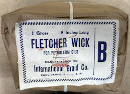 #CS536 - Full Package of 144 Fletcher Wicks for Petroleum Oils