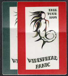 ##MUSICBP1208 - Pair of Widespread Panic OTTO Cloth Backstage Passes from the 1995 Fall Tour