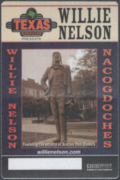 ##MUSICBP2044  - Willie Nelson OTTO Cloth Backstage Pass from the 2004 Nacogdoches Tour