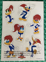#CH490 - Licensed Sheet of 6 Woody Woodpecker Magnets
