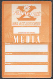 ##MUSICBP1191 - Cloth OTTO Media Pass for the 1994 World Wrestling Federation (WWF) Wrestle Mania