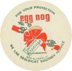 #DC083 - Season's Greetings Egg Nog Milk Bottle Cap