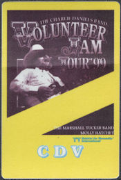 ##MUSICBP1878 - Marshall Tucker Band and Molly Hatchet OTTO CDV Pass from the 1999 Charlie Daniels Band Volunteer Jam