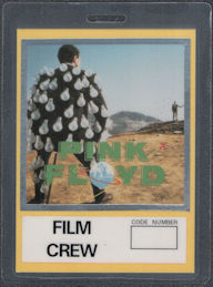 ##MUSICBP0077  - Pink Floyd OTTO Backstage pass from the Another Lapse Tour