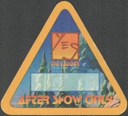 ##MUSICBP2029 - Yes OTTO Cloth Backstage Pass from the 1999-2000 "The Ladder" Tour